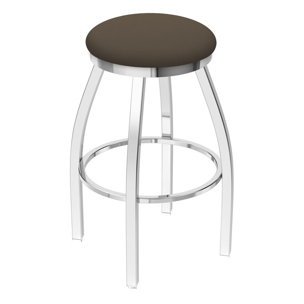 36" Swivel X-Tall Bar Stool, Chrome Finish, Canter Earth Seat